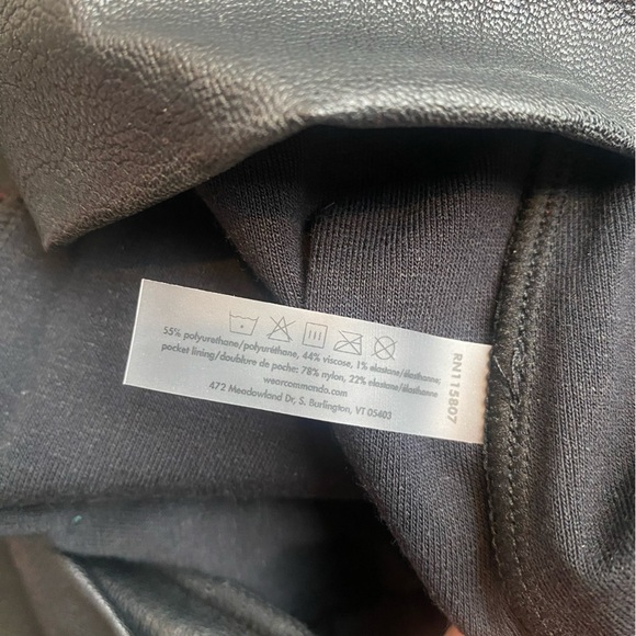 Commando Faux Leather Tapered Pant SLG65 Black XL - Picture 12 of 13